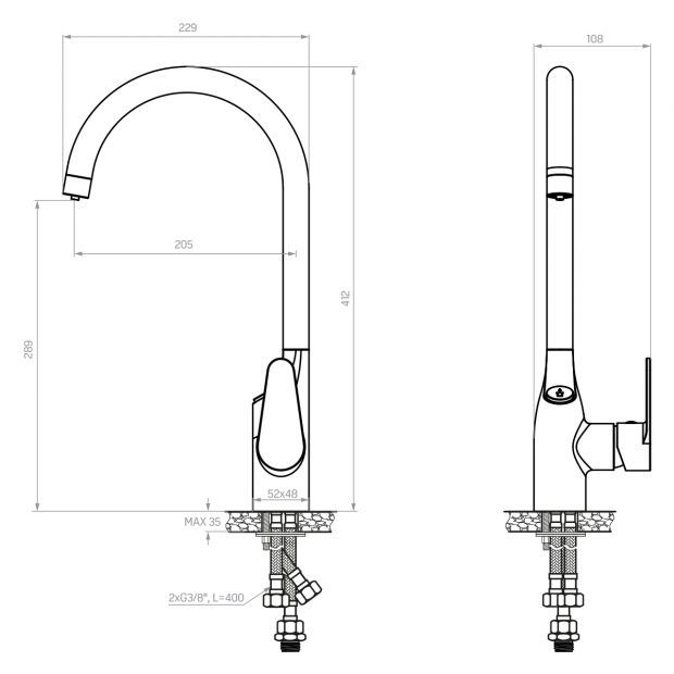 Waterdrop G3P600 — bezzbiornikowy filtr wody pod zlew z odwróconą osmozą (RO)